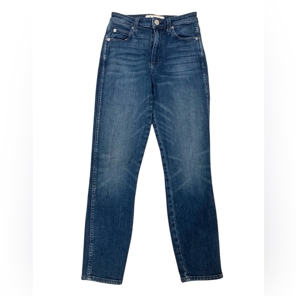 AMO Denim - Anthropologie Amo High Rise Stix Crop Skinny Jeans, Women’s, Dark Wash, Size 25